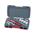 Teng Tools T1221-6 - 21 Piece 1/2" Drive Regular 6 Point Socket S T1221-6